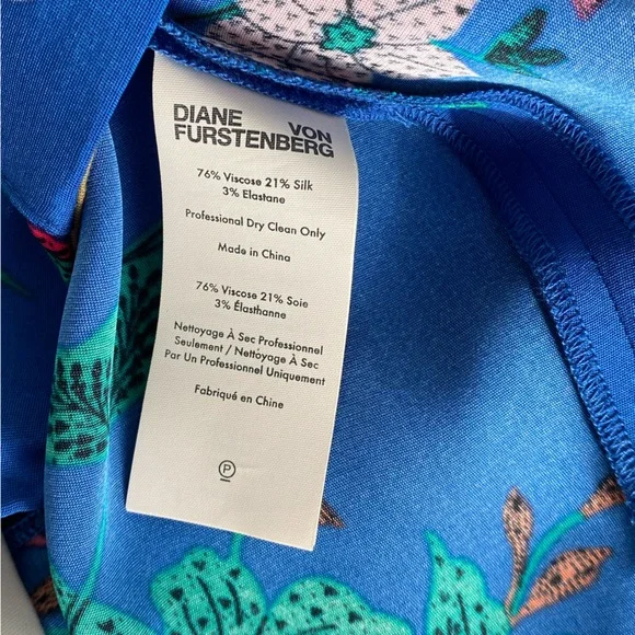 Diane Von Furstenberg silk blend printed high waisted pants - Picture 8 of 12